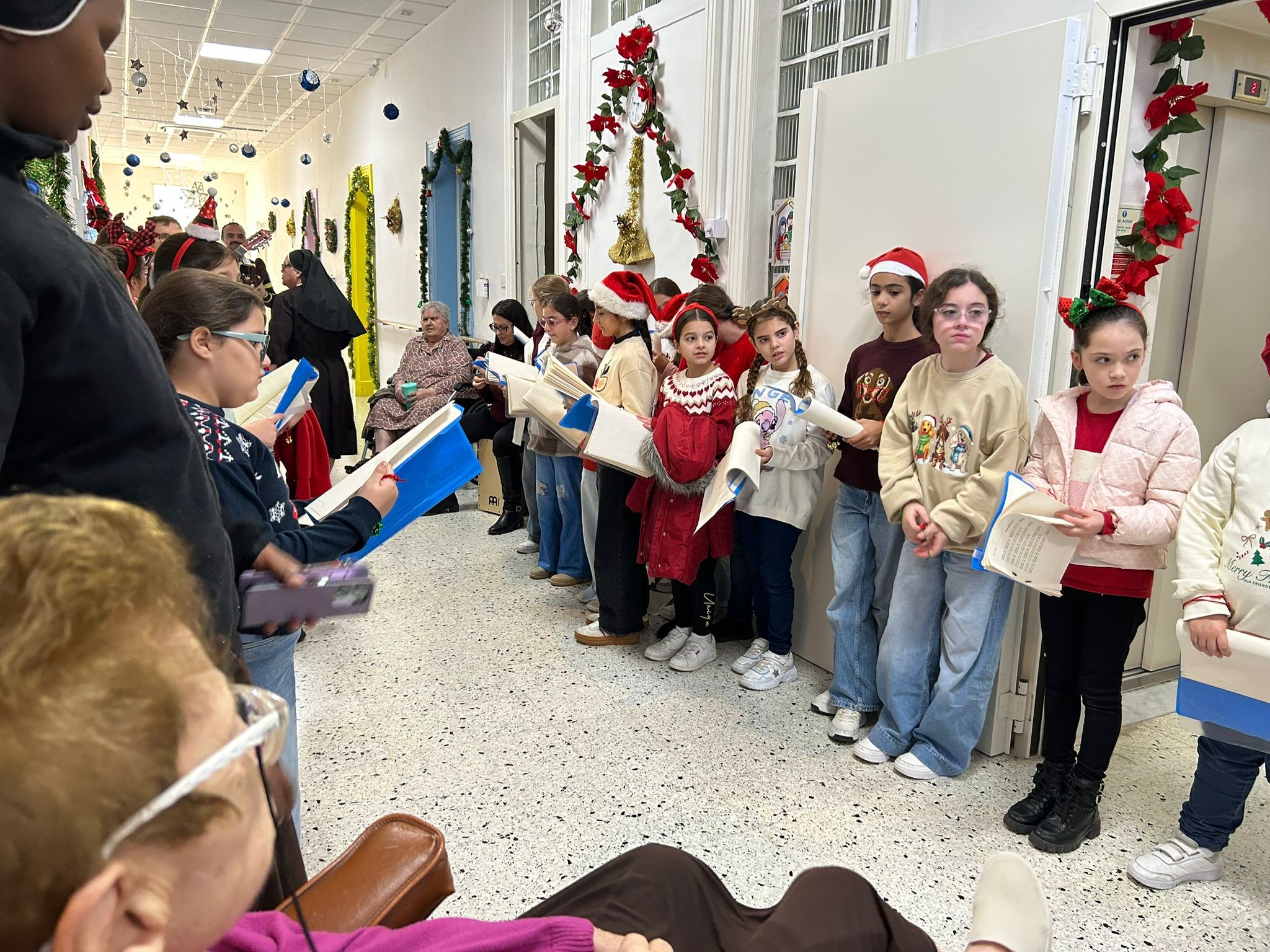 Students Carol Singing