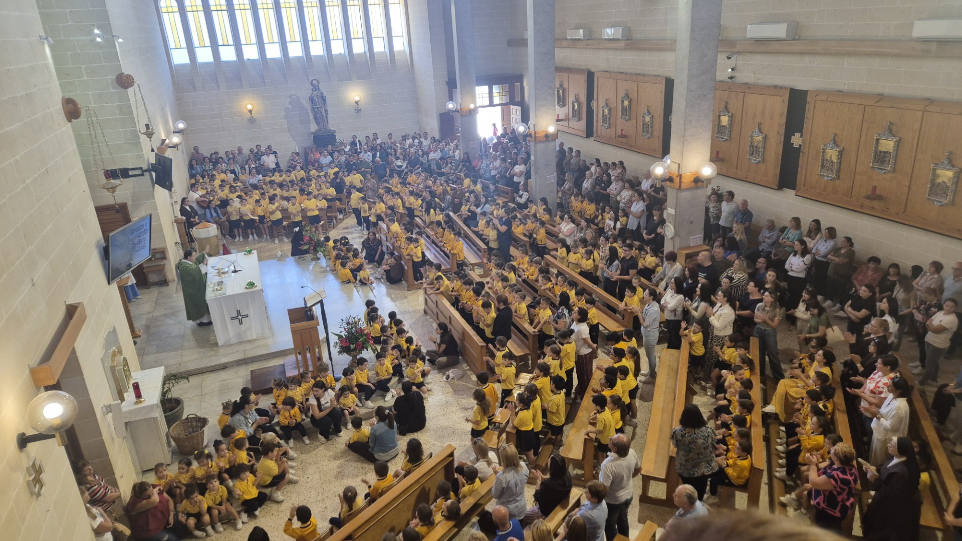 Religious celebration at St Francis School Birkirkara